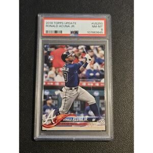 2018 Topps Update #US250 Ronald Acuna Jr. PSA 8